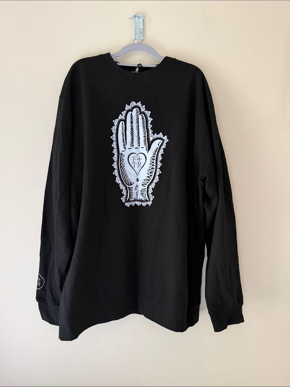 Official Florence and the Machine Graphic Hand Print Crewneck Merch Sweatshirt